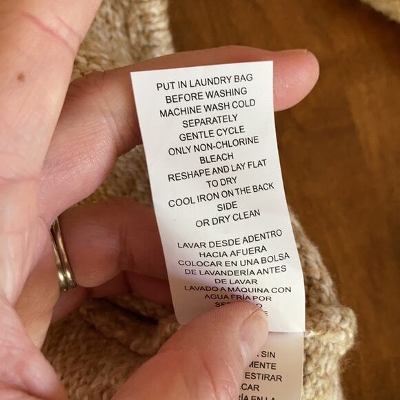 Michael Kors Light Brown Turtleneck Sweater, Size S - Picture 8 of 8